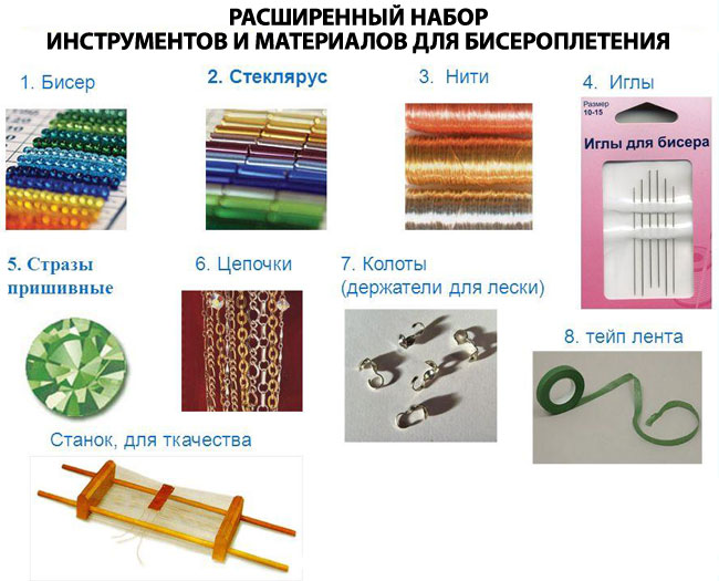 Плетем бисером: какие материалы нужны